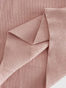 EASEVO Men's Plus Size Casual Long Sleeve Cable Knit Crew Neck Sweater Halloween Christmas Winter Party Autumn  - Pink - View 8