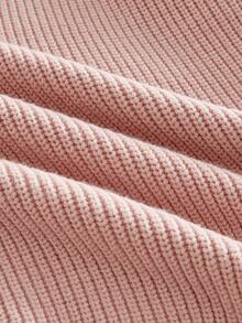 EASEVO Men's Plus Size Casual Long Sleeve Cable Knit Crew Neck Sweater Halloween Christmas Winter Party Autumn  - Pink - View 6