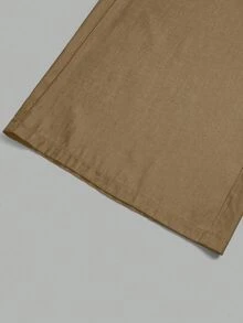 Rometta Halloween Plus Size Casual Loose Wide Leg Pants, Suitable For Daily Commute Fall Cloth For Women - Camel - View 5