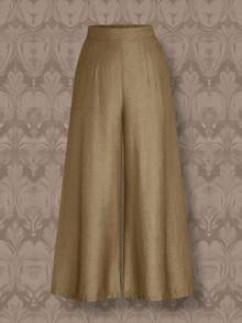 Rometta Halloween Plus Size Casual Loose Wide Leg Pants, Suitable For Daily Commute Fall Cloth For Women - Camel - View 3