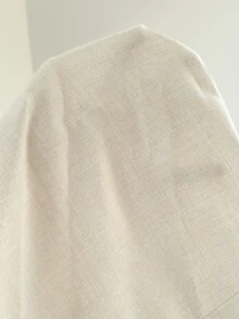 Serisse Áo blouse thêu tay tay chuông phong cách đường phố nữ - Màu be - Xem 7