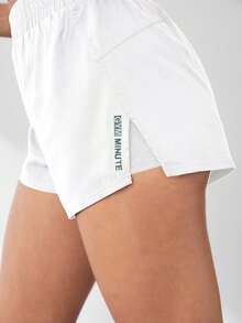 Eassivo Eassivo Summer 2 In 1 Running Comfortable Anti-Light Yoga Sport ShortsWomen Sweat Short, Gym Short, Biker Short Comfy Short - White - View 8