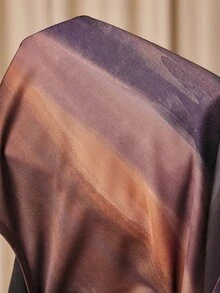MaterniChic Maternity Fashion Striped Color Block Boat Neck Long Sleeve Blouse Suitable For Daily Wear Fall - Brown - View 6