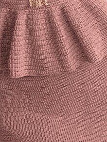 Feyla Women's Ruffle Knit Sweater & Skirt 2 Pieces Set - Dusty Pink - View 7