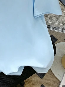INAWLY 大码女式休闲3D立体花卉T恤 - 藍色 - 查看 7