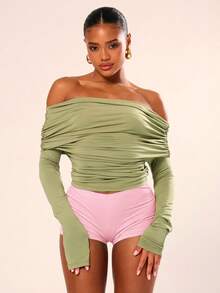 MUSERA Low Rise Micro Mini Shorts Ibiza Fits Summer Boho Summer Holiday Beachwear Festival Rave Going Out Fall Party Spring Vacation - Party Punch - View 6
