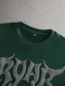 Manfinity Hypemode Men's 2 In 1 Patchwork Casual Daily Wear T-Shirt - Green - View 4