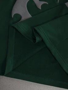Manfinity Hypemode Men's 2 In 1 Patchwork Casual Daily Wear T-Shirt - Green - View 5