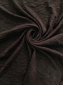 SHEIN Franclia 2026新款淺棕色麂皮無領雙面雙排扣金屬鈕扣修身短夾克，春秋通勤奢華優雅顯瘦百搭機車風 - 巧克力棕 - 查看 7
