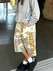 Dekonique Dekonique Women's Camouflage Loose 7/10 Length Sweatpants - Multicolor - View 4