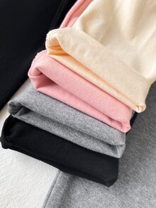 SHEIN 青少年女孩字母印花休閒緊身褲套裝 - 彩色 - 查看 7