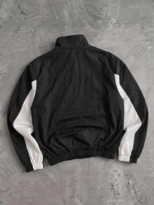 GETOML Men's Spring/Autumn Casual Colorblock Patchwork Jacket Halloween Christmas Winter Party Autumn - Black and White - View 3
