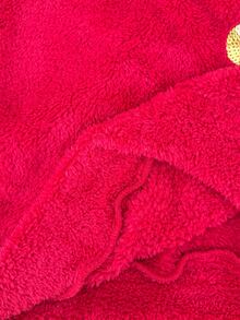 SHEIN LUNE 聖誕休閒女款長袖刺繡運動衫，秋冬日常基礎時尚外套穿搭 - 紅色 - 查看 10