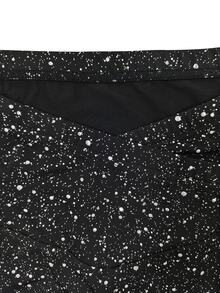 SHEIN LUNE CURVE Plus Size Sequin Flared Pants, Elegant Style For Bar And Music Festival Fall - Black - View 4