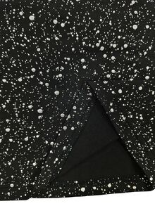 SHEIN LUNE CURVE Plus Size Sequin Flared Pants, Elegant Style For Bar And Music Festival Fall - Black - View 5