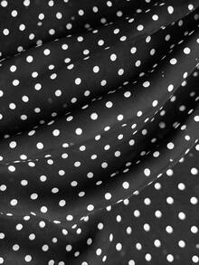 SHEIN Casual Commuter Versatile Leopard Print Chiffon Women's Blouse, Leopard Print Chiffon Long Sleeve Top, Spring/Autumn Shirt, Early Autumn Top, New Style - Black and White - View 4