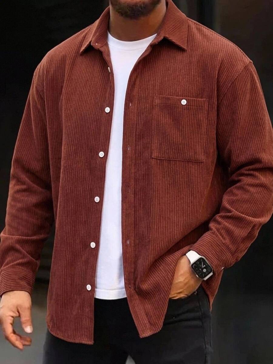 Ocevento Men's Solid Color Casual Versatile Daily Wear Long Sleeve Jacket Halloween Christmas Winter Party Autumn - Multicolor - View 1