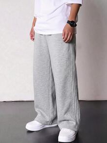 SHEIN Boys Clothes Tween Boy Kids Casual College Comfortable Fashionable Simple Street Loose Version - Grey - View 4