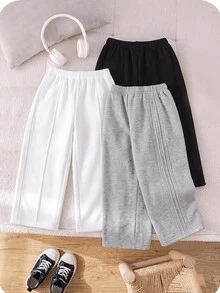 SHEIN Boys Clothes Tween Boy Kids Casual College Comfortable Fashionable Simple Street Loose Version - Grey - View 2