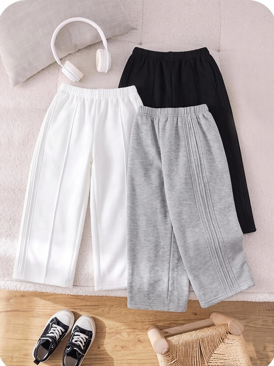 SHEIN Boys Clothes Tween Boy Kids Casual College Comfortable Fashionable Simple Street Loose Version