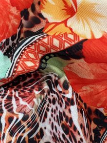SHEIN Swim 女士性感豹纹比基尼套装，夏季 - 彩色 - 查看 9