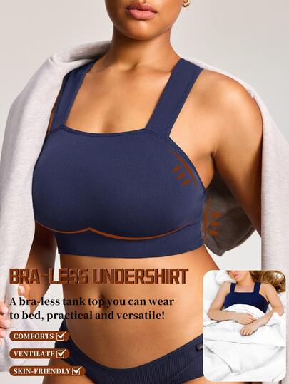 Barelissa Reggiseno senza cuciture taglie forti comodo senza ferretto pezzo singolo