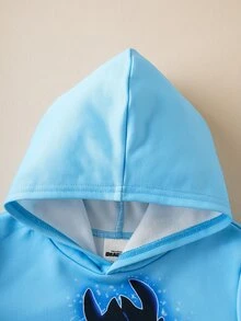 SHEIN How to Train Your Dragon Young Boy Casual Dragon Print Sweatshirt, Autumn - Blue - View 4