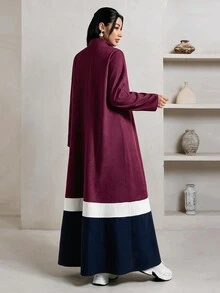 Veilorie Women's Colorblock Casual Party Arabian Dress - Multicolor - View 2