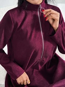 Veilorie Women's Colorblock Casual Party Arabian Dress - Multicolor - View 4