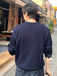 Claim Dot 男士纯色前拉链夹克，休闲日常穿着 - 紫色 - 查看 2