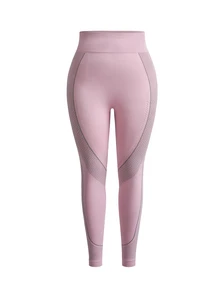 Innovista Innovista Women's Plus Size Crocodile Texture Bonded Leggings High Waist Tummy Control Booty Lift Squat Proof High Stretch Gym Yoga Training Activewear - Rusty Rose - View 9