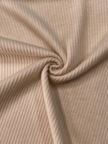 LUMIGAL Women's Elegant Ribbed Faux Fur Patchwork Long Sleeve Sweatshirt Going Out Beige - Brown - View 8