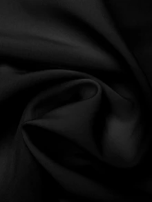 Al Najma Women's Elegant Modest Filipiniana Black Shell Edge Bow Decor Front Opening Abaya Ninang Wedding Night Office Fall - Black and White - View 9