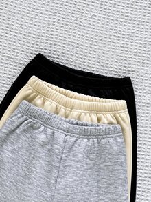 SHEIN 3PCS Young Boys Sweatpants - Multicolor - View 4