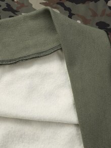 STYNVO Men's Camouflage Print Long Sleeve Hoodie - Army Green - View 7