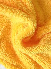 SHEIN Baby Girl Spider Print Hooded Fleece Jumpsuit - Yellow - View 4