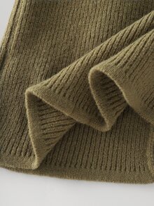 valorelle valorelle Women's Solid Color Casual Versatile Daily Cardigan - Olive Green - View 5