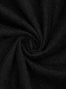 Sweetra Jaket Lengan Panjang Kasual Harian Wanita Ukuran Plus dengan Motif Blok Warna - Hitam - View 8