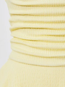 SHEIN Teen Girl Sweet Soft Style Mini Dress, Elegant Cute Line Design Experience Campus, Outing, Party Prom Beach Occasions In Summer, Graduation, Yellow - Yellow - View 8