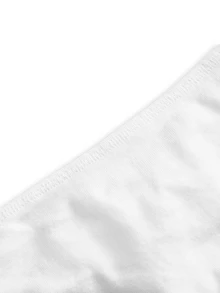 Ocili Women's Solid Color Casual Comfortable Thong Panties (5pcs/Pack) - Black and White - View 9