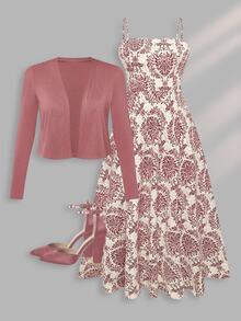 Grovea Jacket And Dress Suit, Fashion Suitable For Summer Fall - Pink - View 2