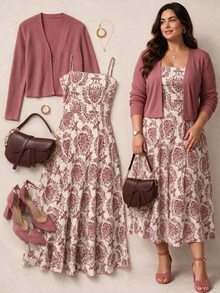 Grovea Jacket And Dress Suit, Fashion Suitable For Summer Fall - Pink - View 1