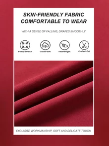 SHEIN Sports Women's Solid Color Long Sleeve Half-Zip T-Shirt And Leggings Sports Set - Red Violet - View 8