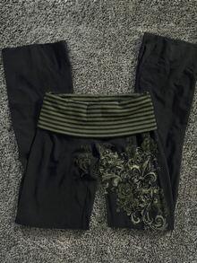 Attitoon Women's Casual Patchwork Contrast Color Versatile Daily Pants Suitable For Spring And Autumn - Multicolor - View 1