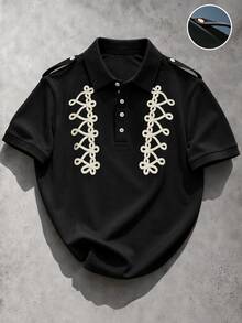 PAVTROS Men's Military Style Short Sleeve Casual Polo Shirt - Multicolor - View 5