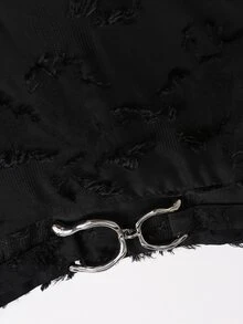 Sweetra Women's Casual Formal Classy Vacation Black Skirt, Versatile Elegant, Fall, Dating Party Dinner Restaurant, Large Flare Brunch - Black - View 4