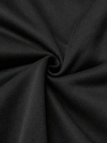 Glimmora Women's Casual Fashion Drawstring Long Sleeve Sweatshirt - Black - View 6