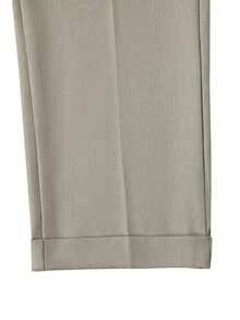 Manfinity Mode Men's Classic Versatile Business Tapered Straight Leg Double-Breasted Creased Suit Pants - Grey - View 5