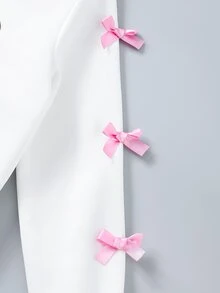 HELLO KITTY AND FRIENDS | SHEIN طقم واحد للبنات بتصميم قلب وفيونكة، سويت شيرت صوف بياقة دائرية + بنطلون واسع بطبعة شاملة، ملابس داخلية/خارجية للربيع/الخريف - متعدد الألوان - مشاهدة 4