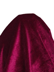 Lucivie Women's Elegant Cocktail Night Out Burgundy Velvet Collared Button Down Long Sleeve Ruched Bodycon Mini Dress Christmas Fall - Burgundy - View 9